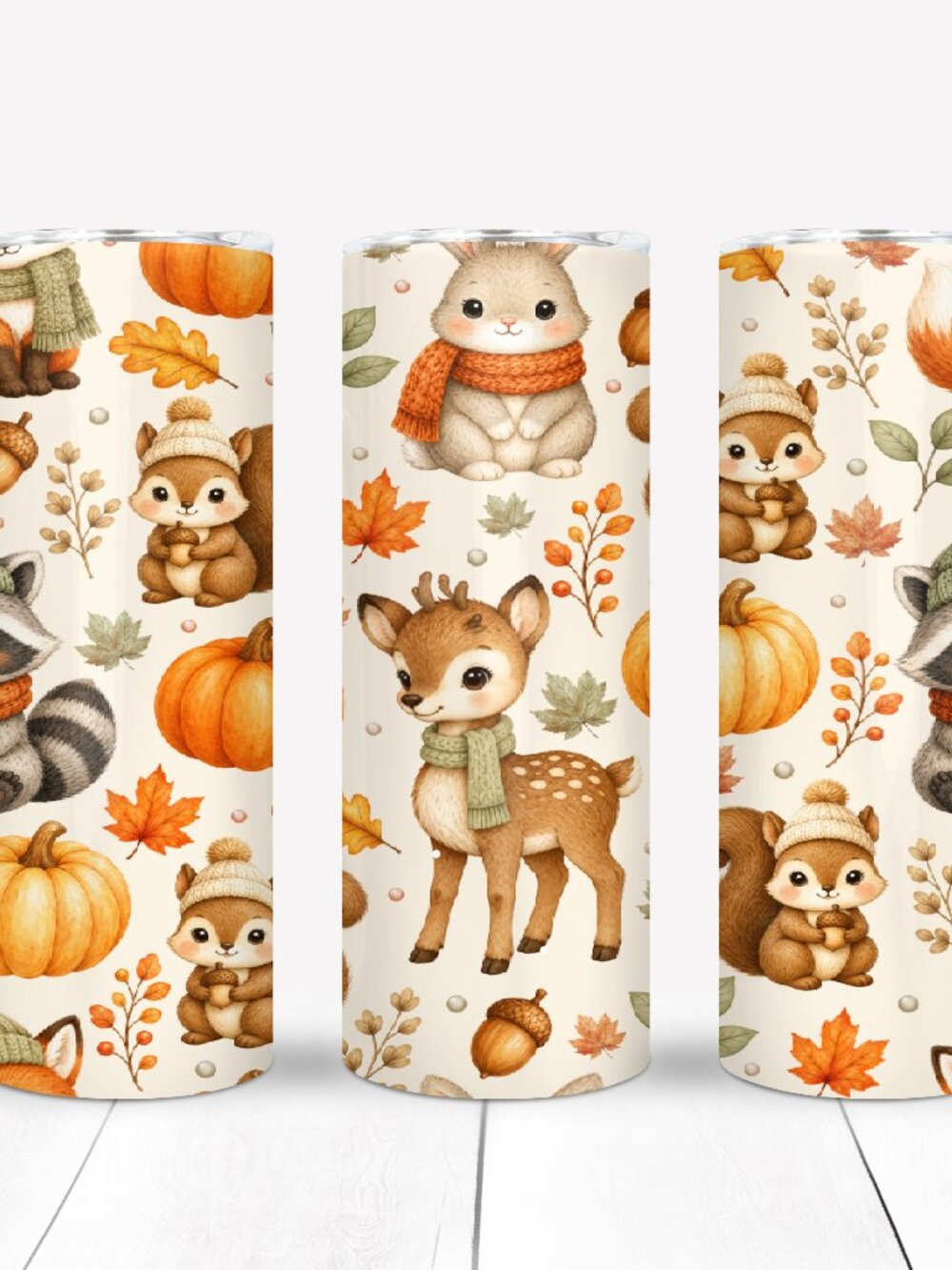 Cute Fall Season Tumbler, Stainless Steel Cup